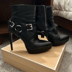 Micheal by Michael Kors Black Leather Harrison Bootie